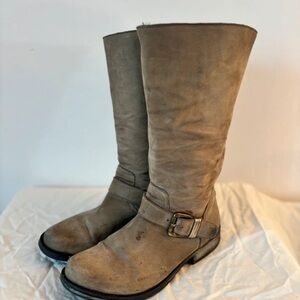 Steve Madden Brown Moto Boots